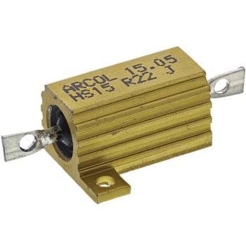 Arcol 大電力用，メタルクラッド抵抗器，15W，220mΩ，±5% ARCOL(OHMITE)
