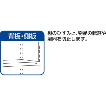 軽量棚縦仕切前当付 890×465(473)×2104 3列8段 TRUSCO