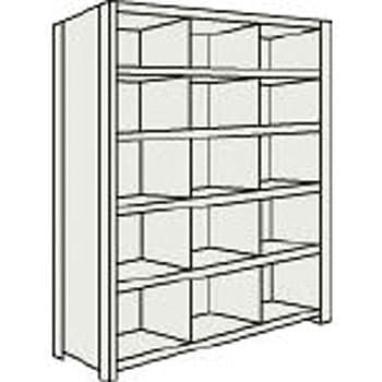 軽量棚縦仕切付 890×315×1504 3列5段 TRUSCO