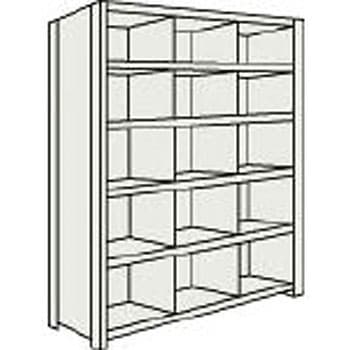 軽量棚縦仕切付 890×315×1804 3列4段 TRUSCO