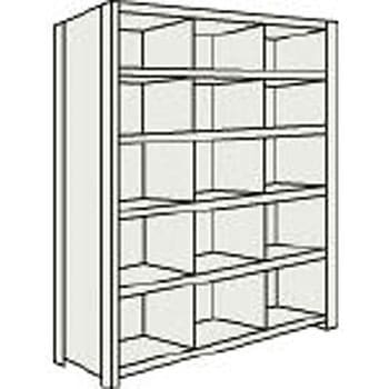 軽量棚縦仕切付 890×315×2104 3列5段 TRUSCO