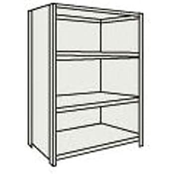 軽量棚背板・側板付 1215×465×1504 天地4段 TRUSCO