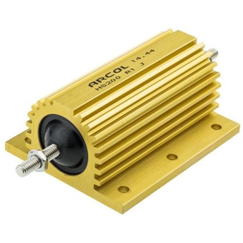 HS200 R1 J Arcol 大電力用，メタルクラッド抵抗器，200W，100mΩ