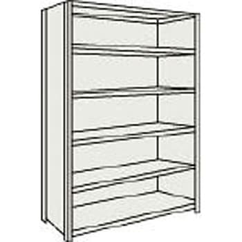 軽量ボルト式棚 背板・側板付 高さ2100mm TRUSCO