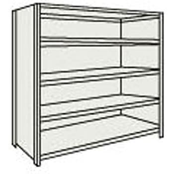 軽量ボルト式棚 背板・側板付 高さ1800mm TRUSCO