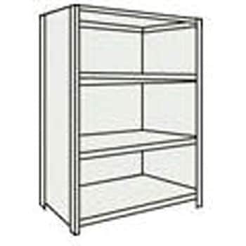 軽量棚背板・側板付 890×315×1804 天地4段 TRUSCO