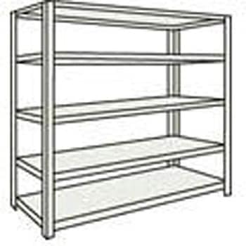 中棚ボルトレス軽量棚 1218×468×1804 天地5段 TRUSCO