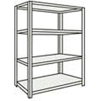 中棚ボルトレス軽量棚 1218×618×1804 天地4段 TRUSCO