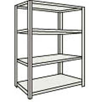 中棚ボルトレス軽量棚 1518×468×1504 天地4段 TRUSCO