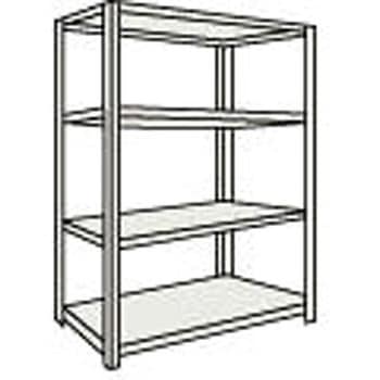 中棚ボルトレス軽量棚 L型タイプ 開放型 高さ1500mm TRUSCO