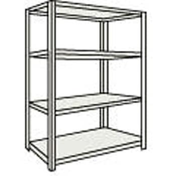 中棚ボルトレス軽量棚 L型タイプ 開放型 高さ1500mm TRUSCO