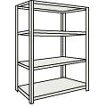 中棚ボルトレス軽量棚 893×618×1504 天地4段 TRUSCO
