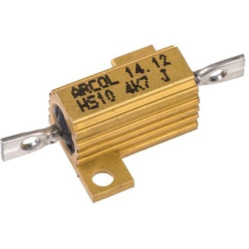 Arcol 大電力用，メタルクラッド抵抗器，10W，4.7kΩ，±5% ARCOL(OHMITE)
