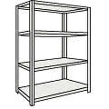 軽量M1．5ボルトレス棚1460×295×H1500単体 ネオグレ - TRUSCO