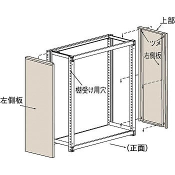 M3、M5中量棚用側板600×H1800用 - TRUSCO