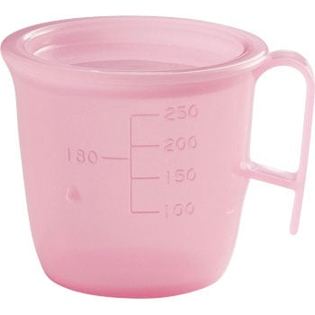 流動食コップ 300ml 本体 ピンク 信濃化学工業 吸呑器 通販モノタロウ 8302