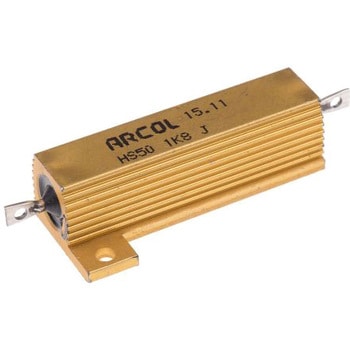Arcol 大電力用，メタルクラッド抵抗器，50W，1.8kΩ，±5% ARCOL(OHMITE)