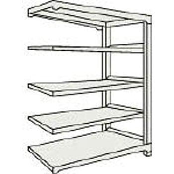 中量ボルトレス棚M3型 高さ1500mm 連結型 TRUSCO