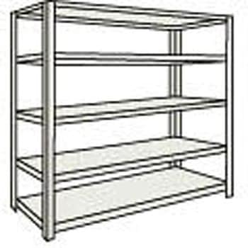 M300Kg型中量棚1500×471×H1800単体 ネオグレ TRUSCO