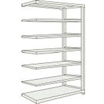 中量ボルトレス棚M5型 高さ2400mm 連結型 - TRUSCO