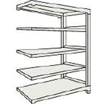 中量ボルトレス棚M5型 高さ1800mm 連結型 TRUSCO