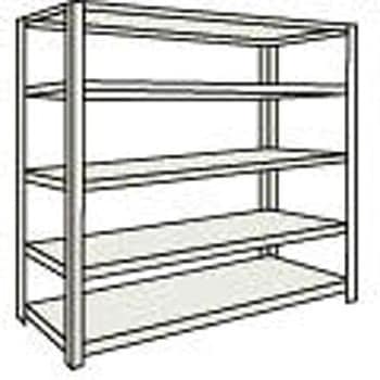 M500Kg型中量棚1500×571×H1800単体 ネオグレ TRUSCO