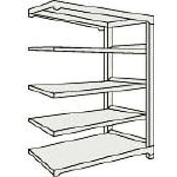 中量ボルトレス棚M5型 高さ1800mm 連結型 TRUSCO