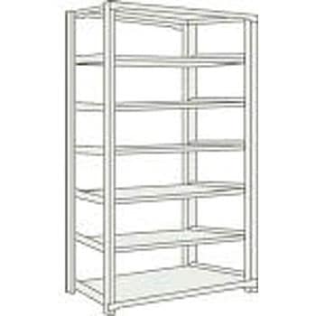 M500Kg型中量棚1500×921×H2400単体 ネオグレ TRUSCO