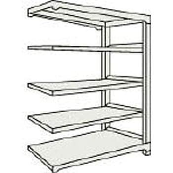 中量ボルトレス棚M5型 高さ1800mm 連結型 TRUSCO