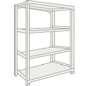 M500Kg型中量棚900×471×H1200単体 ネオグレ - TRUSCO