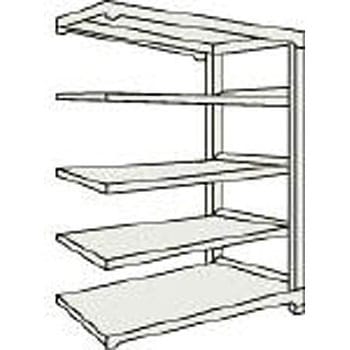 中量ボルトレス棚M5型 高さ1800mm 連結型 TRUSCO