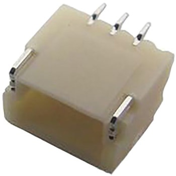 JST 基板ヘッダ， 3極， 1列， ライトアングル， 電線対基板 1mm SHシリーズ JST(日本圧着端子製造)