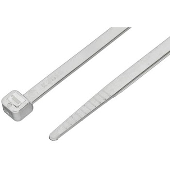 RS Pro 結束バンド， 100mm x 2.5 mm， ナチュラル， ナイロン 66 RS PRO