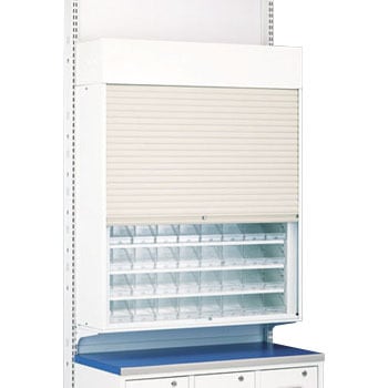 S79252WH MD調剤台[シャッター付き棚] 6段用 600×250mm 1個 アズワン