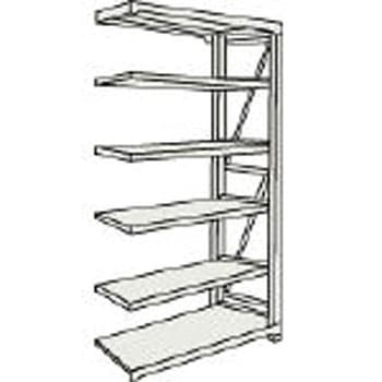 M10型1トン重量棚1800×760×H2100連結 ネオグレ - TRUSCO