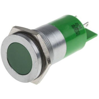 RS Pro LED表示灯， 緑 22mm， 24 V ac/dc RS PRO