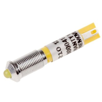 RS Pro LED表示灯， 黄 6mm， 12 V dc RS PRO