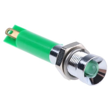 RS Pro LED表示灯， 緑 6mm， 12 V dc RS PRO