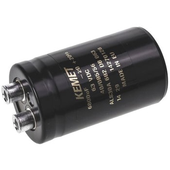 KEMET アルミ電解コンデンサ，ネジ端子 63V dc 6800μF KEMET