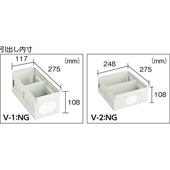 K63W K型引出しユニット854×468引出V29個NG色 TRUSCO 荷重40kg/段