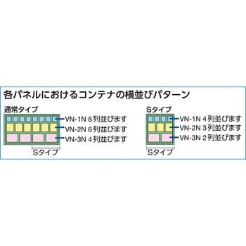 T1272N パネルコンテナラック片面床置式910×320×1240 緑 TRUSCO 最大