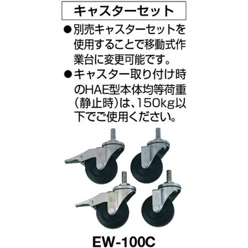 HAE型軽量立作業台上棚付リノ天板1200X750X900 TRUSCO