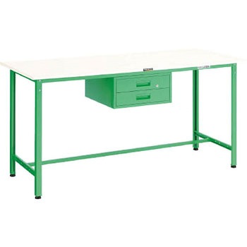 HAE1800F2YG �y�׏d������Ƒ�HAE�^(2�i���o���t) TRUSCO �|�����ϐ��V�� �׏d300kg F-2 YG�t �����O�O���[���F �X�`�[���� �Ԍ�1800mm���s750mm����900mm 41160777