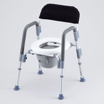 HT2098 コンフォートトイレ椅子(折りたたみ式) 背付き 1個 アズワン