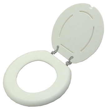 デラックスアルミ製便器椅子用 交換用便座 ナビス(アズワン)