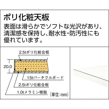 LEWP0960 LEWP型作業台ポリ化粧天板900×600×740 TRUSCO 荷重400kg