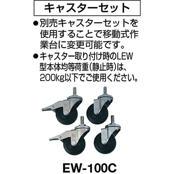 LEWR型軽量作業台下棚2枚付 TRUSCO