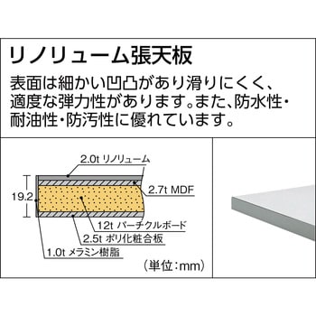 LEWR型軽量作業台薄型引出1段 TRUSCO