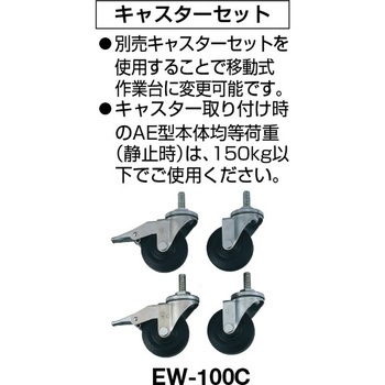 RAE型軽量作業台下棚2枚付 ホワイト TRUSCO
