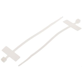 RS Pro 結束バンド， 100mm x 2.5 mm， 白， ナイロン 66 RS PRO